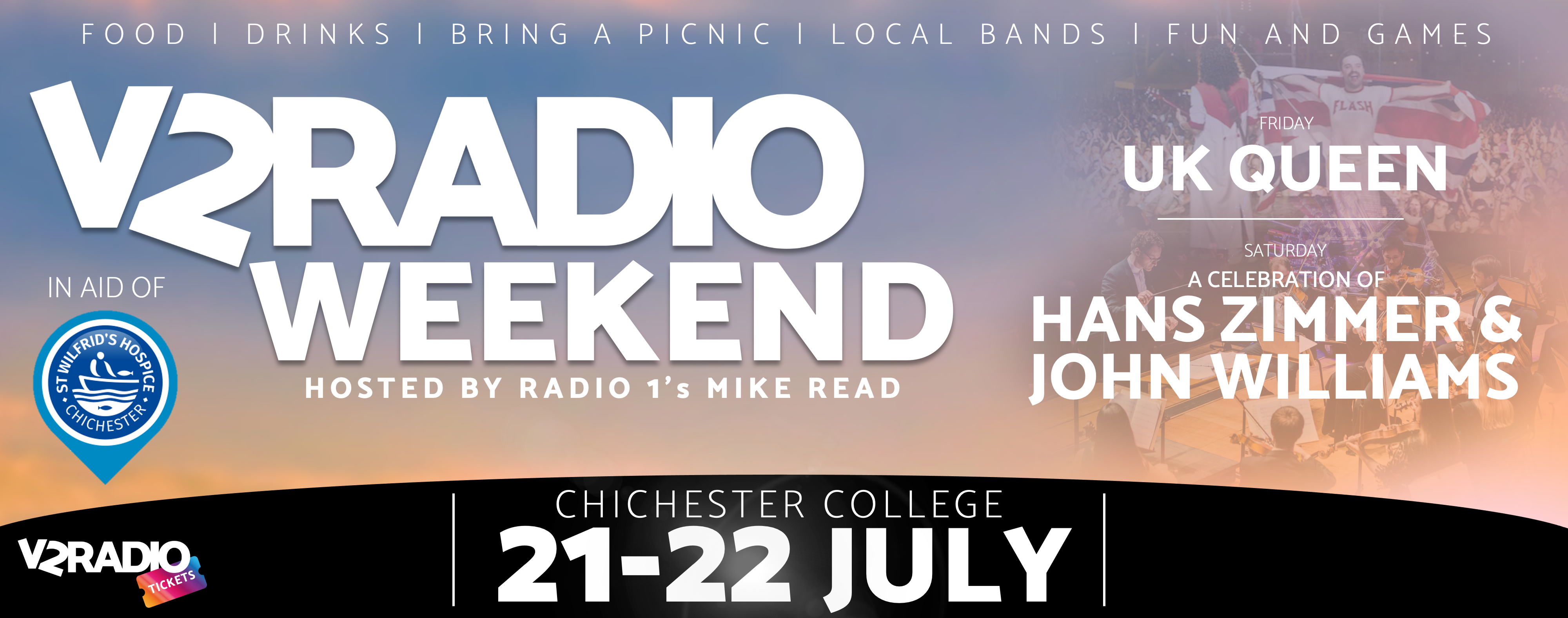 V2 Radio Weekend in aid of St Wilfrid's Hospice – V2 Radio Tickets